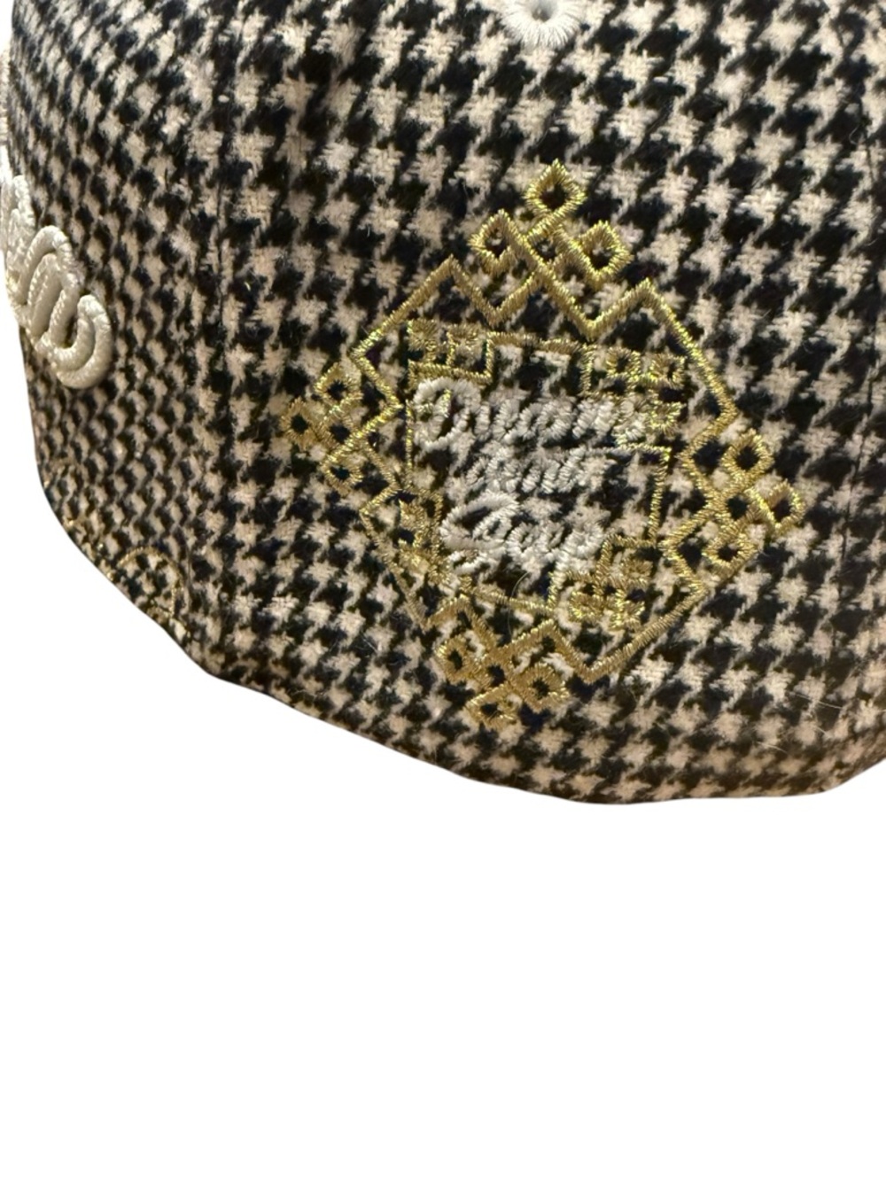 Daniel Luu Bay Area SnapBack limited edition hat black and white houndstooth - Picture 3 of 9
